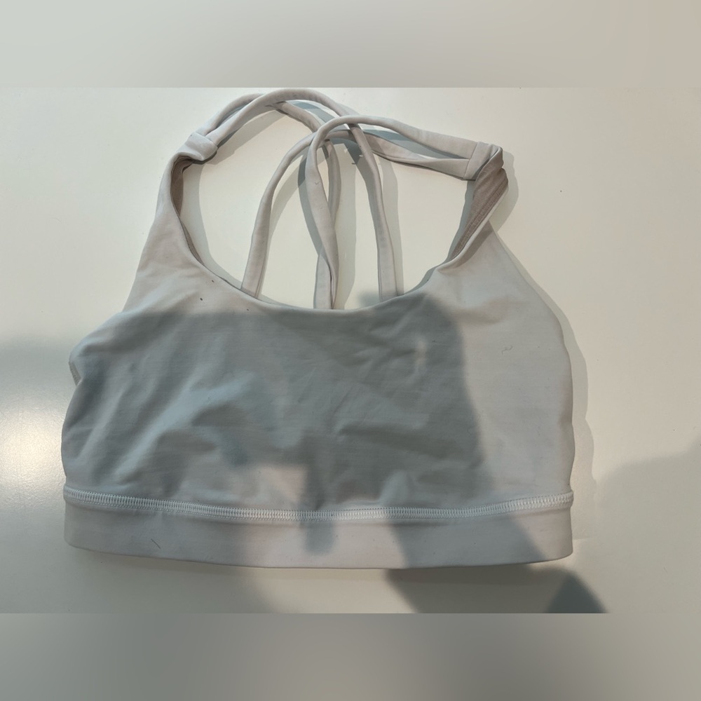 Women's White Sports Bra